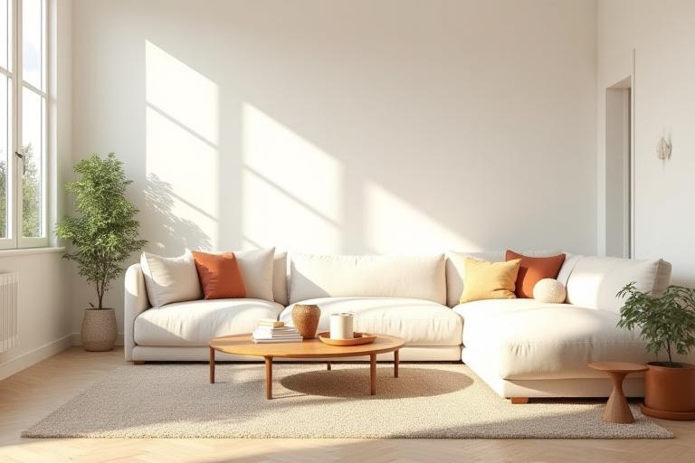 住宅リフォームのイメージ、明るく広々としたリビング